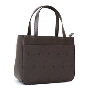 Burberry Handbag Embroidered Black Calf Leather Nylon